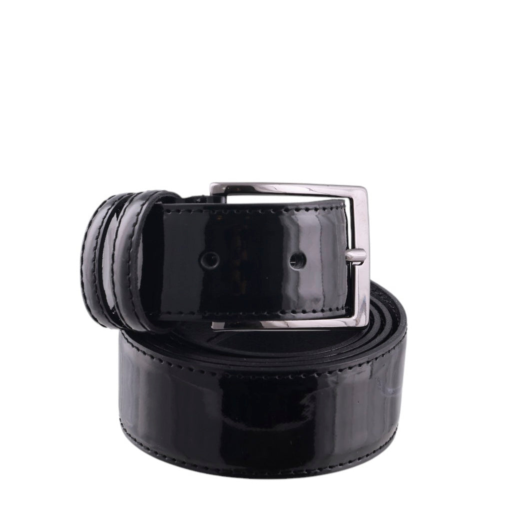 Cintura uomo pelle lucida Made in Italy