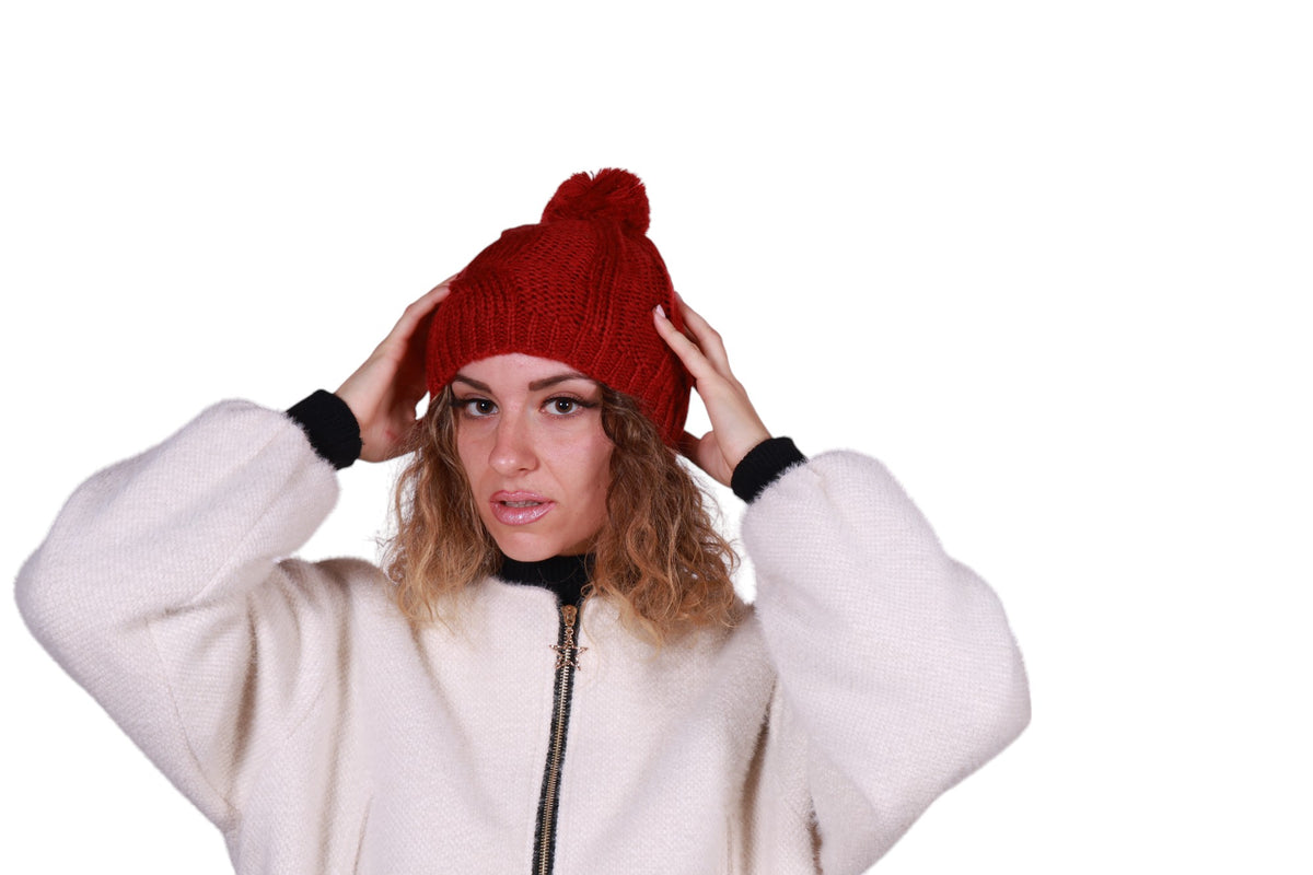 Cappello con pon pon Pull Love