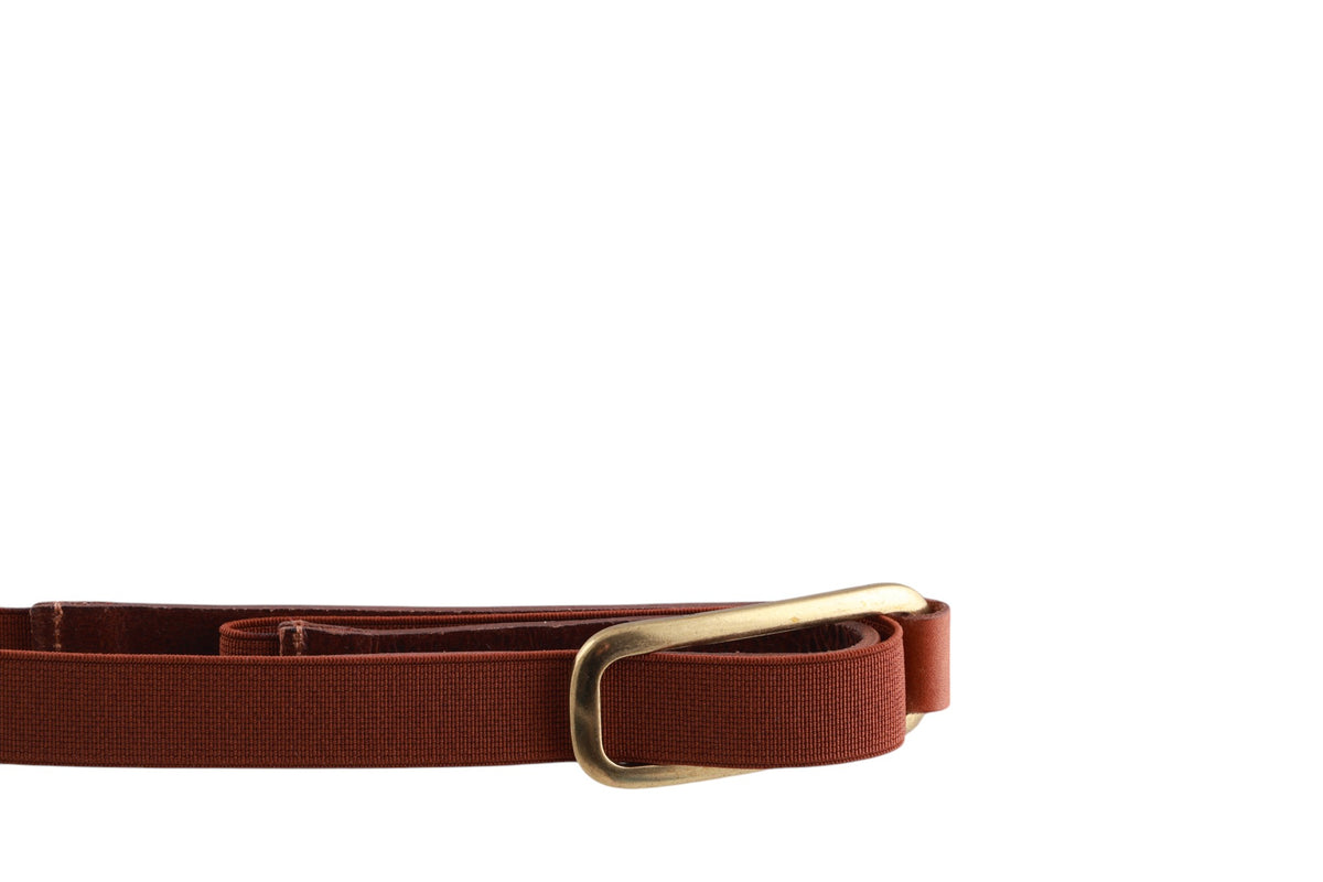 Cintura donna pelle ed elastam Centopercento Camicie Made in Italy