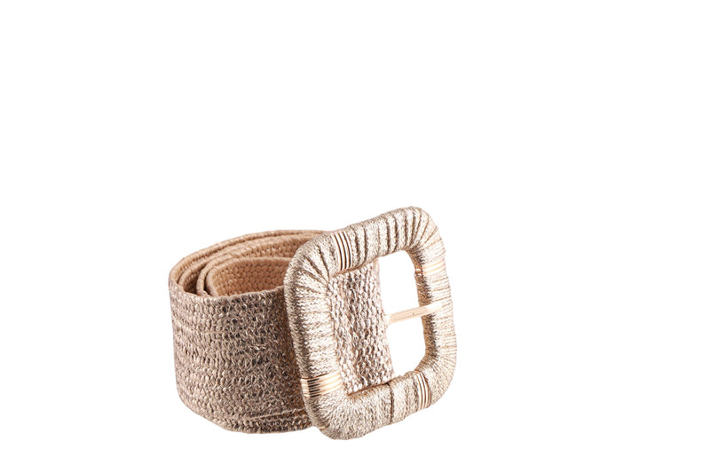 Cintura donna elasticizzata finali in pelle