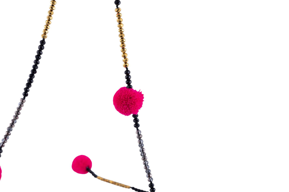 Collana pon pon colorati