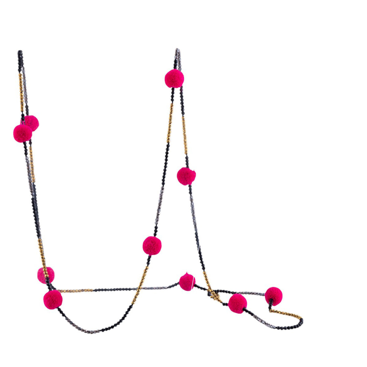 Collana pon pon colorati