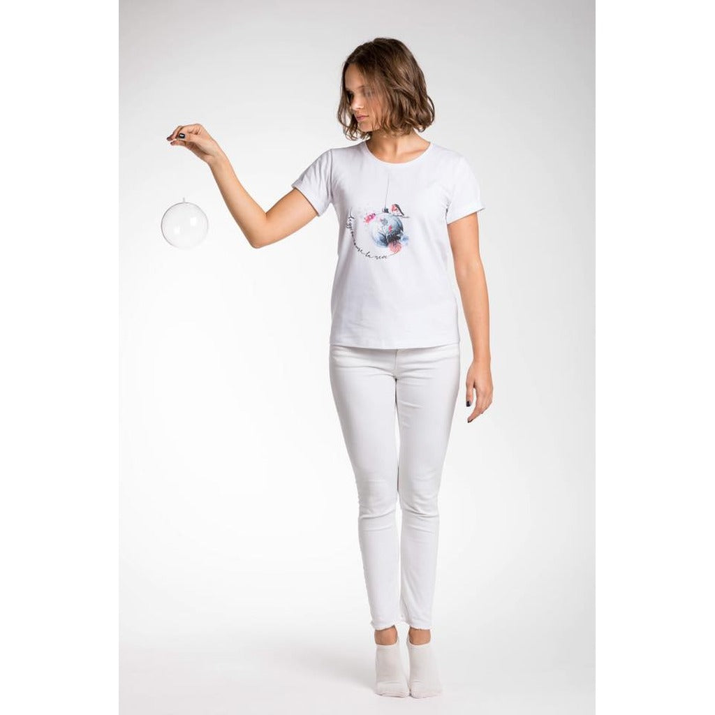 a.tratti - T-shirt & Top - tee-white-bolla