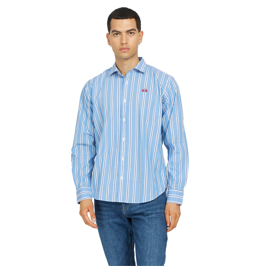 la martina - Camicie - vmc014-pp619-azzurro