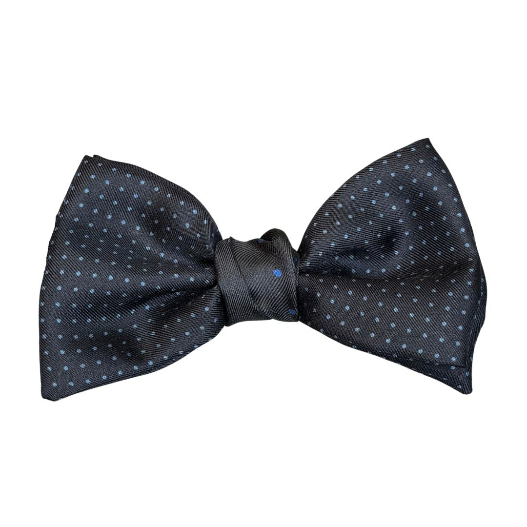 Papillon Cravattino in Seta Fantasia a Pois