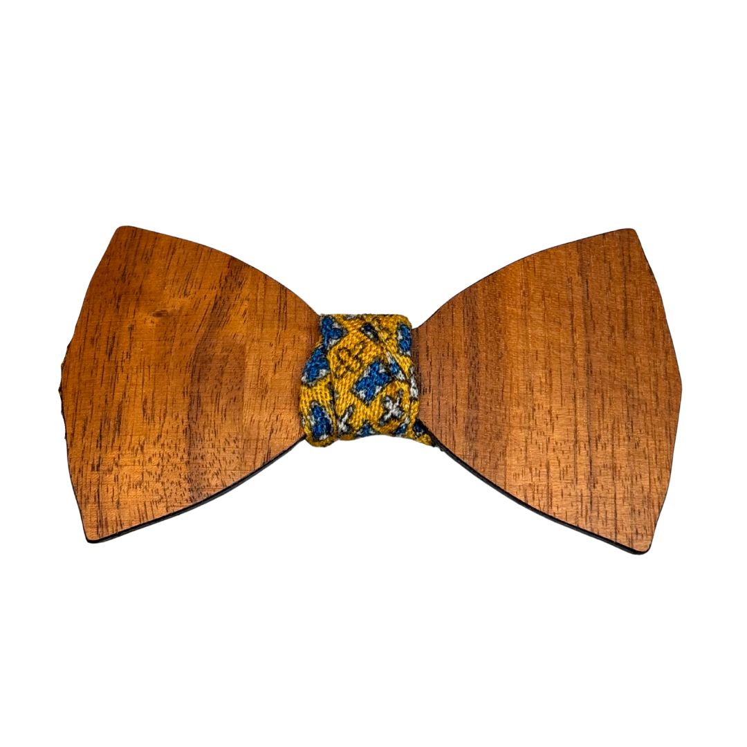 Papillon Annodato in Legno - Nodo in Lana Made in Italy