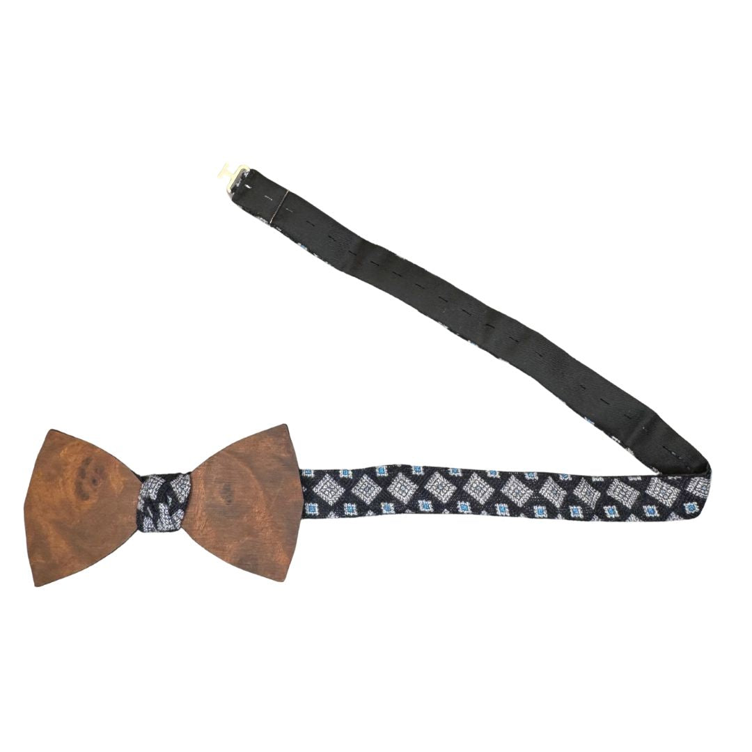 Papillon Annodato in Legno - Nodo in Lana Made in Italy