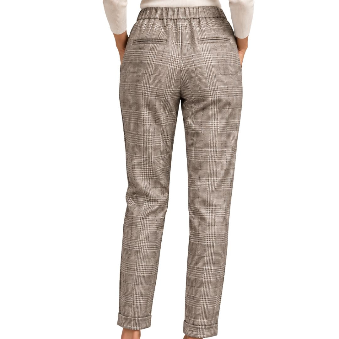 Pantalone donna principe di galles lurex made in Italy