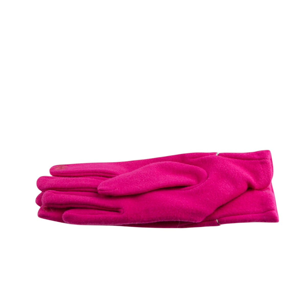 Guanti Touch con Bottoncino profilato misto Lana