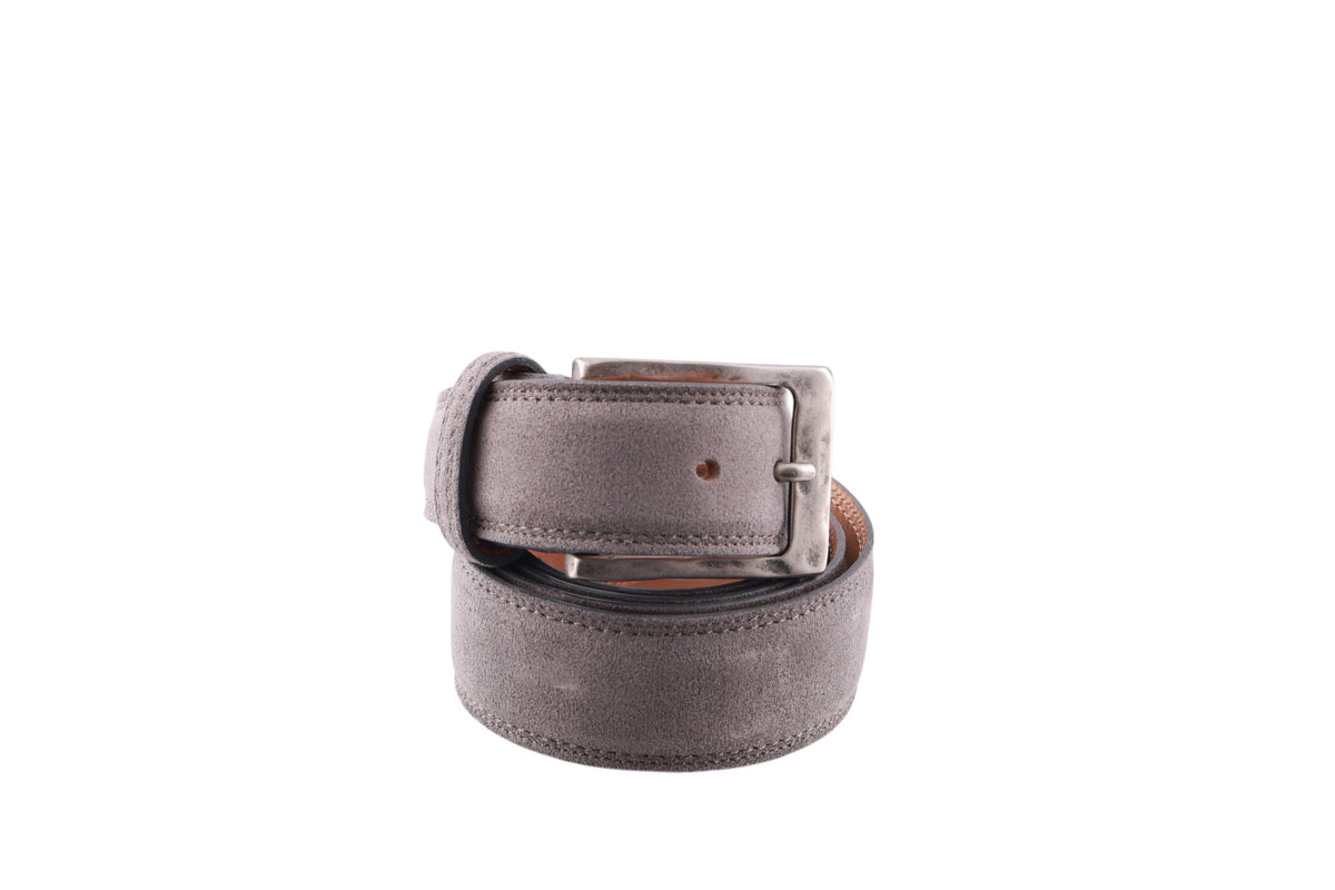 Cintura alcantara cuoio grigio Paolo Da Ponte