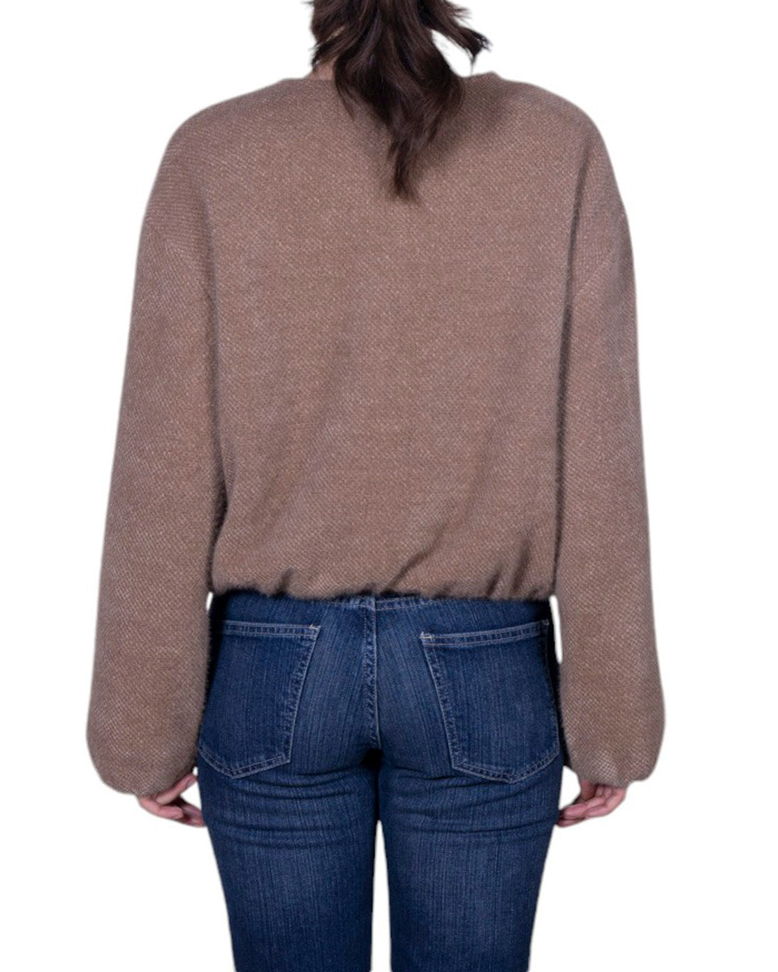 Bomberino donna con chiusura a zip metallica e finiture elasticizzate sui bordi