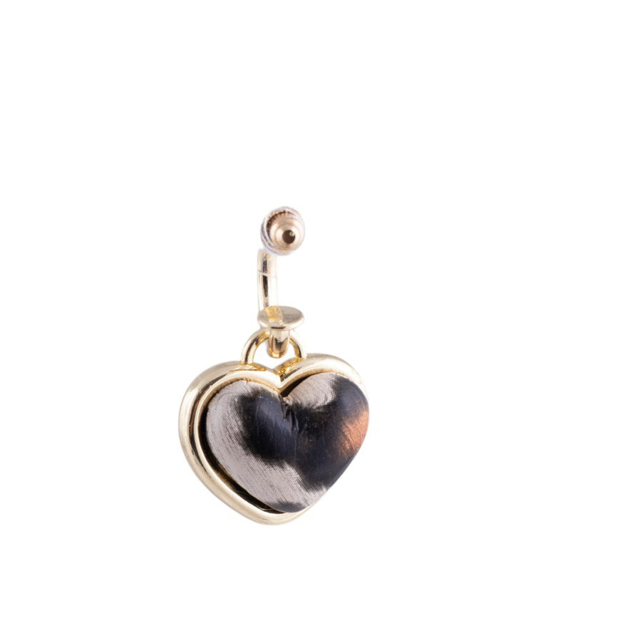Orecchini cuore maculato
