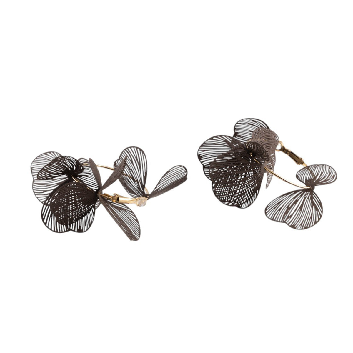 Orecchini fiore farfalla