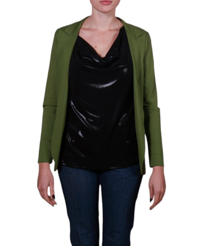 Giacca Donna punto Milano con taglio vivo Made in Italy Centopercento camicie