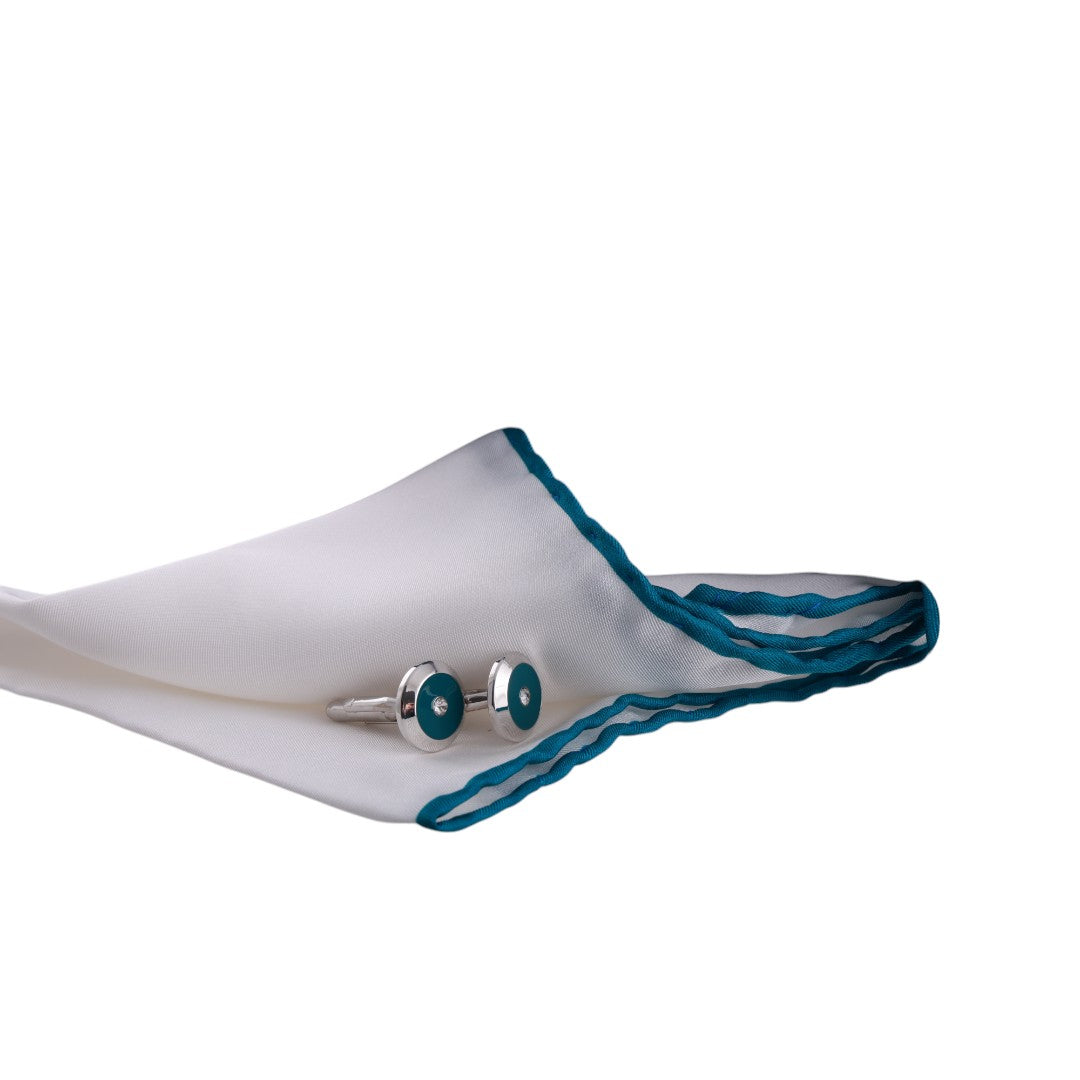 Box cravatta gemelli pochette tinta unita