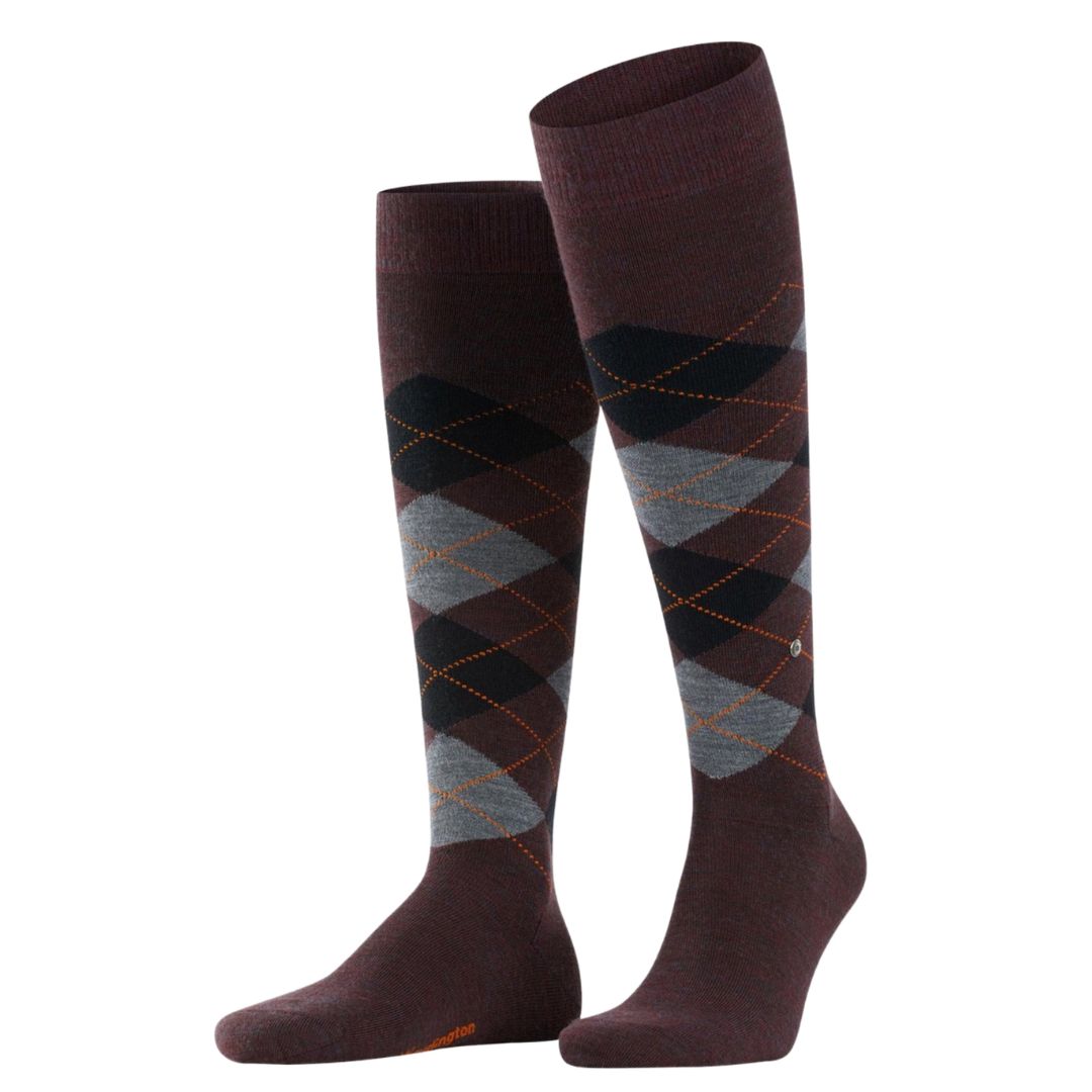 Calzini lunghi Burlington Edinburg Melange gambaletto