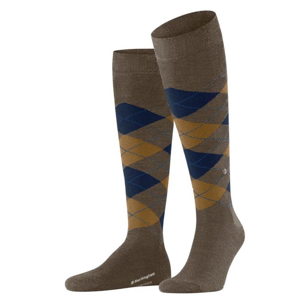 Calzini lunghi Burlington Edinburg Melange gambaletto