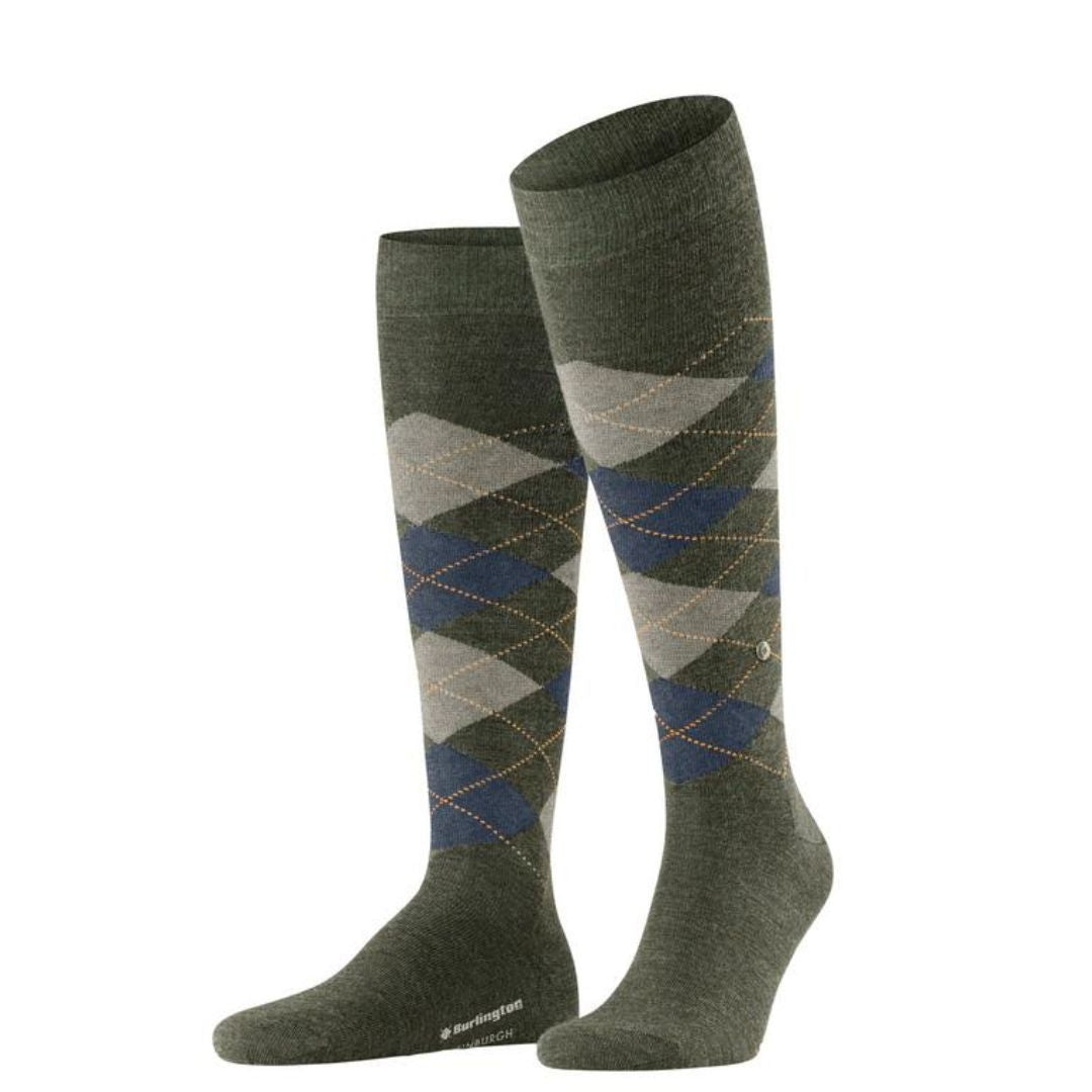 Calzini lunghi Burlington Edinburg Melange gambaletto