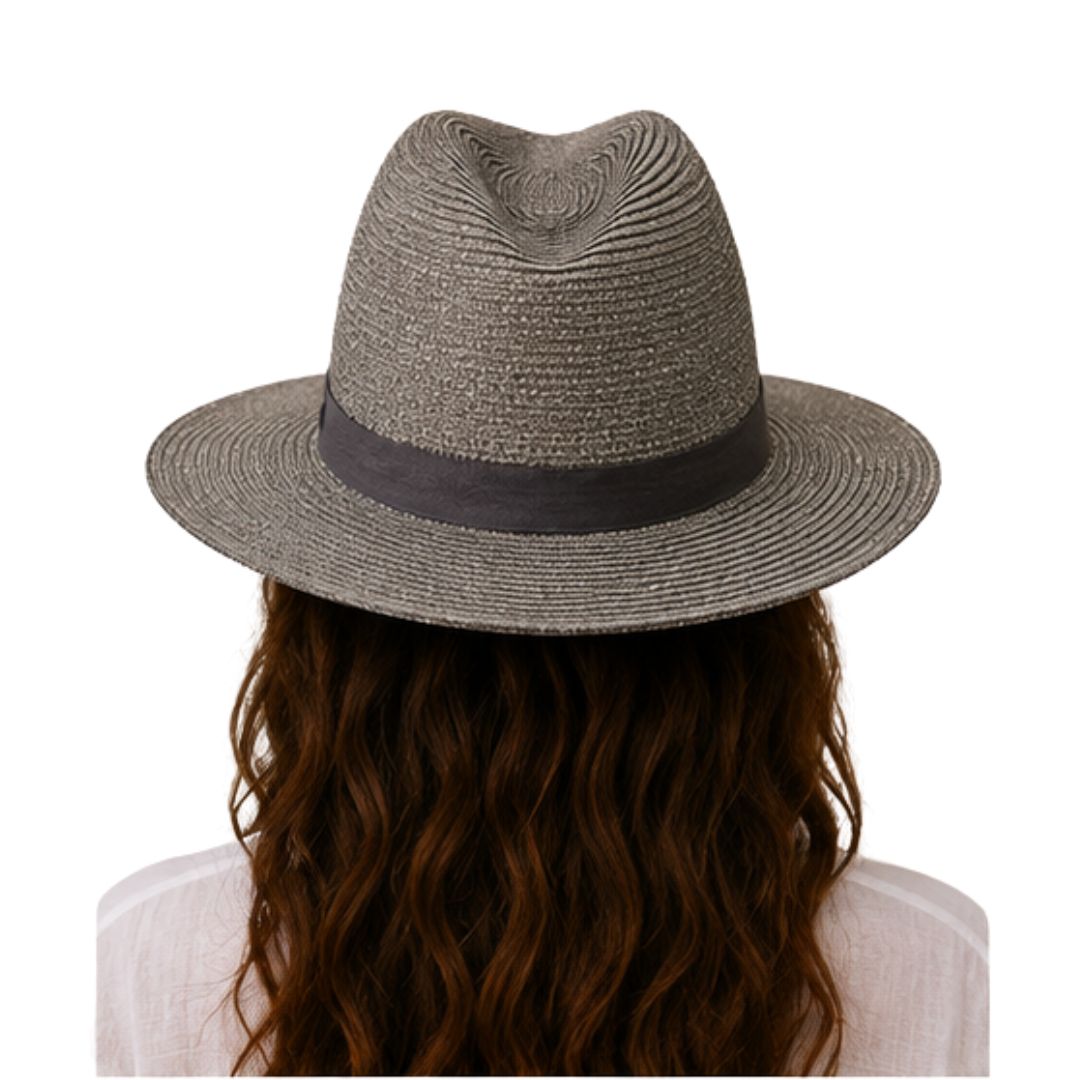 Cappello donna effetto paglia con filo laminato laminato Made in Italy