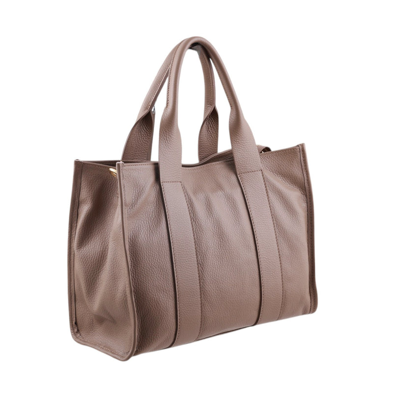 Borsa Shopper in Pelle Martellata