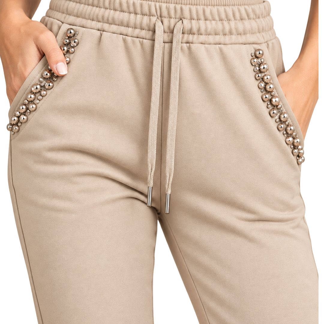 Pantalone tuta gioiello a sigaretta