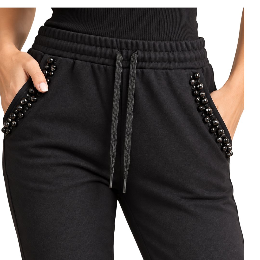 Pantalone tuta gioiello a sigaretta