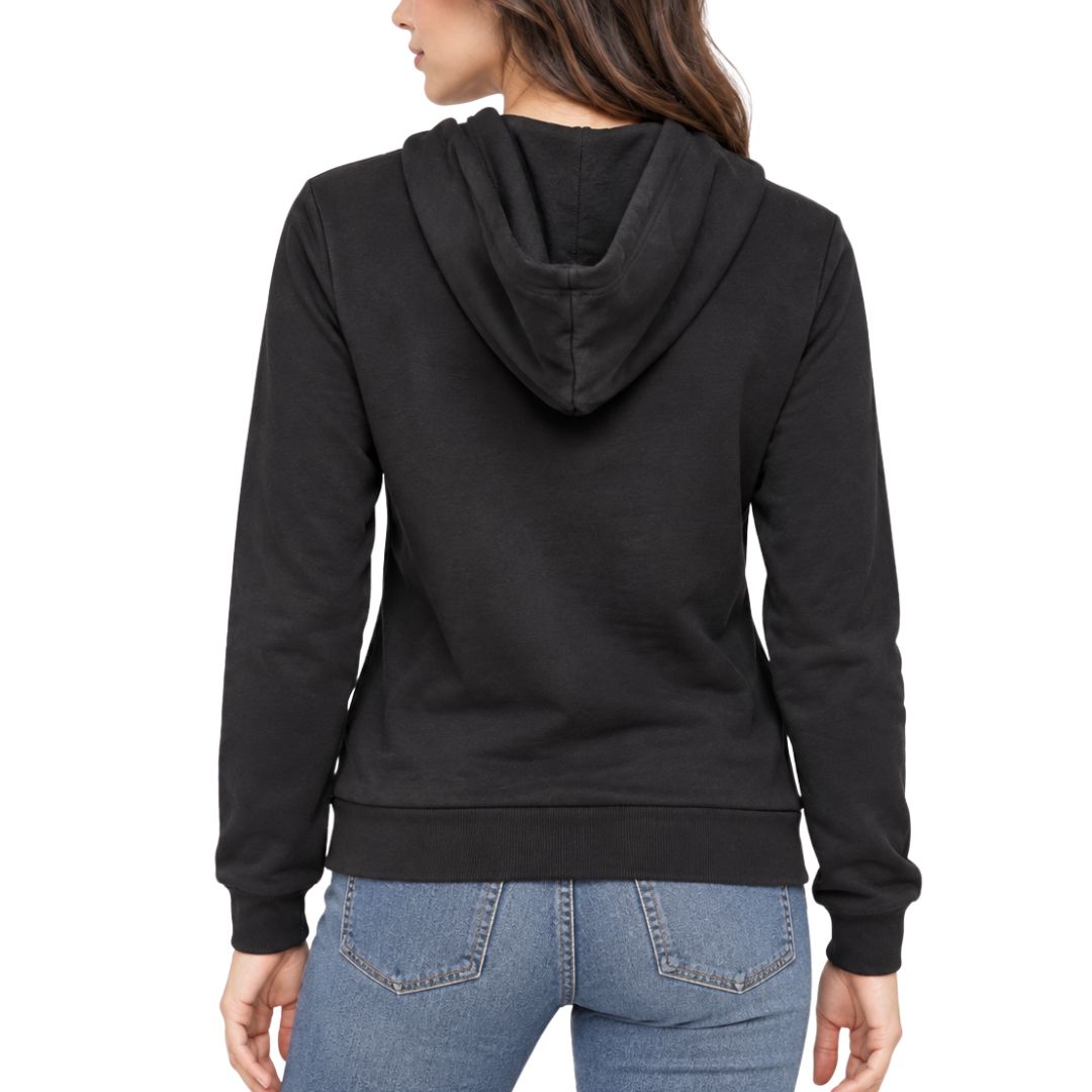 Felpa donna gioiello con zip e cappuccio