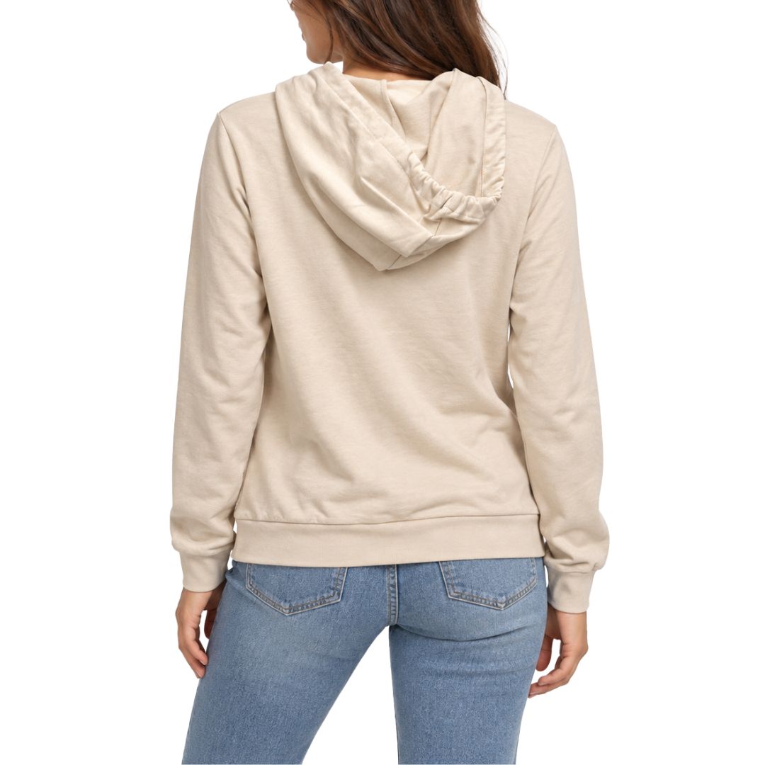Felpa donna gioiello con zip e cappuccio