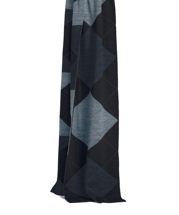 Sciarpa uomo misto lana Royal Reverso a rombi