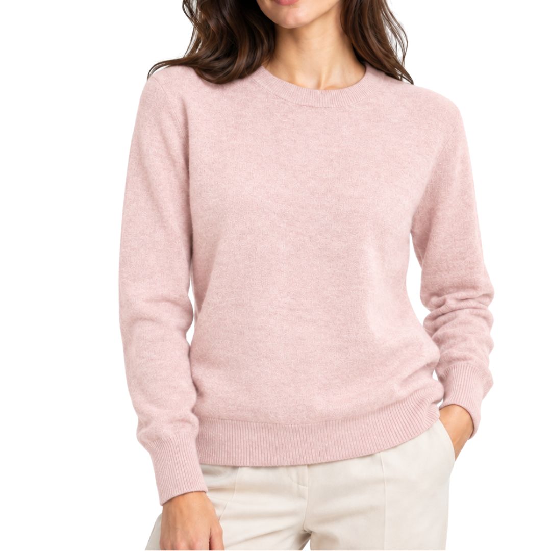 Maglia donna collo tondo 100% lana Made in Italy