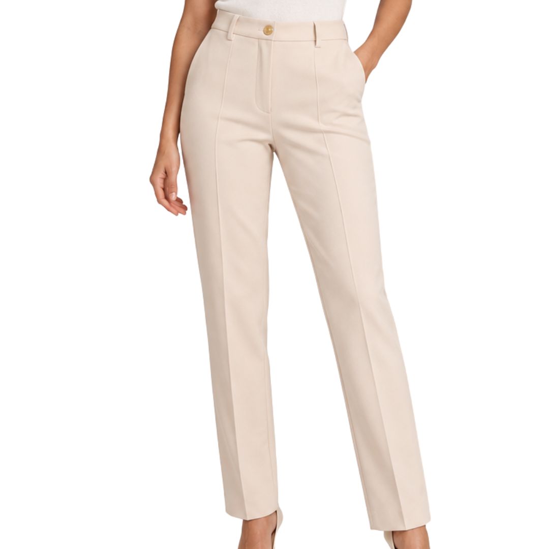 Pantalone donna Edda tasca chino e finta tasca a filetto dietro