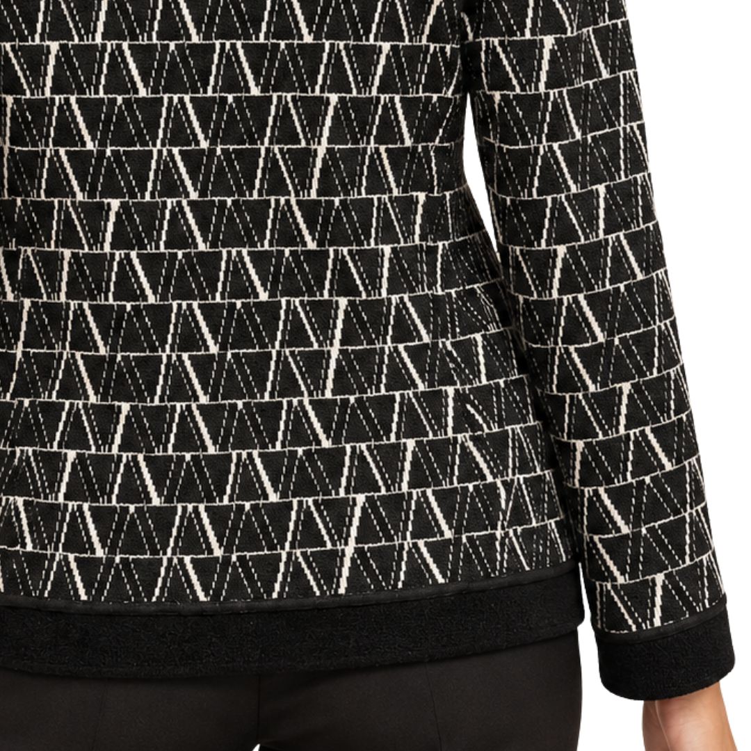 Cardigan donna Luke in maglia fantasia lamè rifinito in velluto