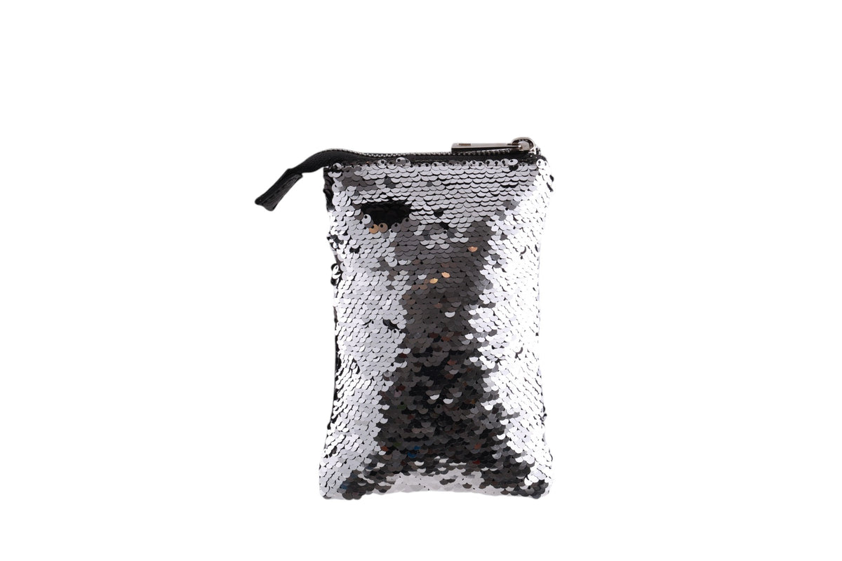 Portacellulare in Pelle con Paillettes e Taschino