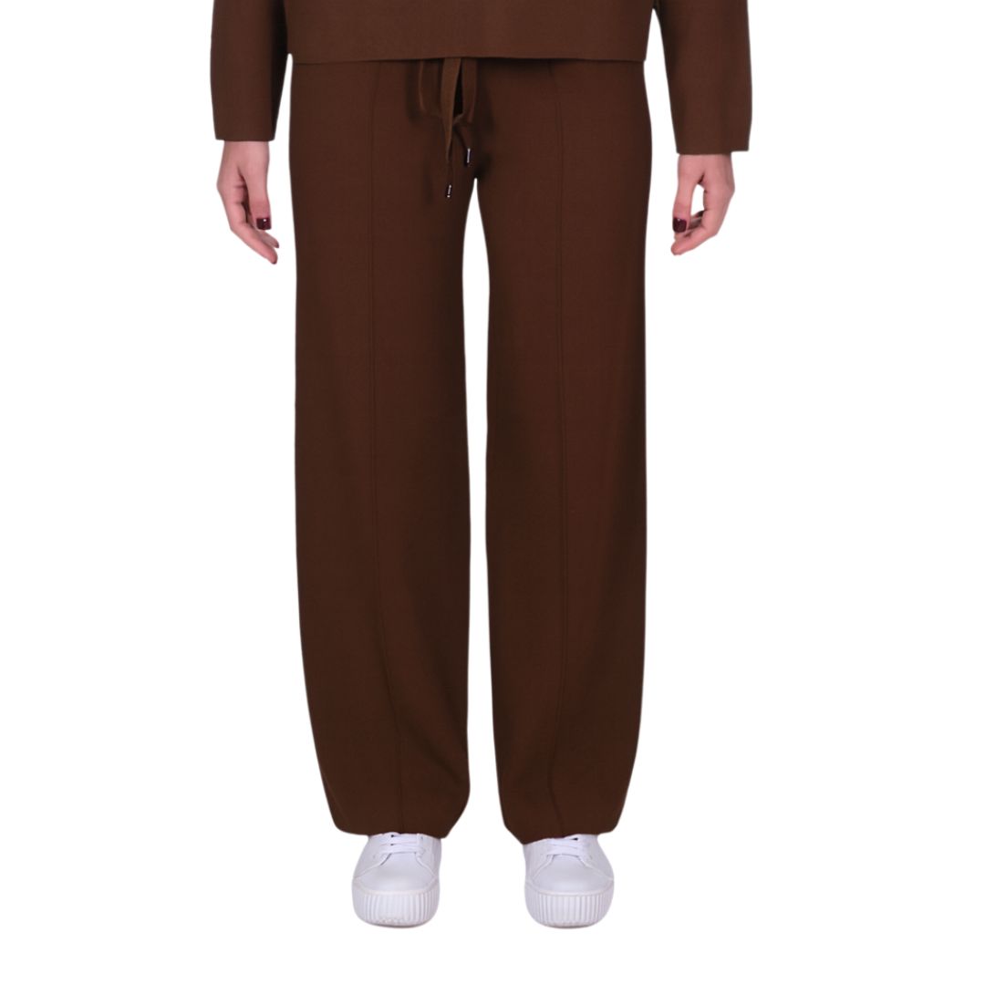 Pantalone donna in maglia con coulisse Made in Italy
