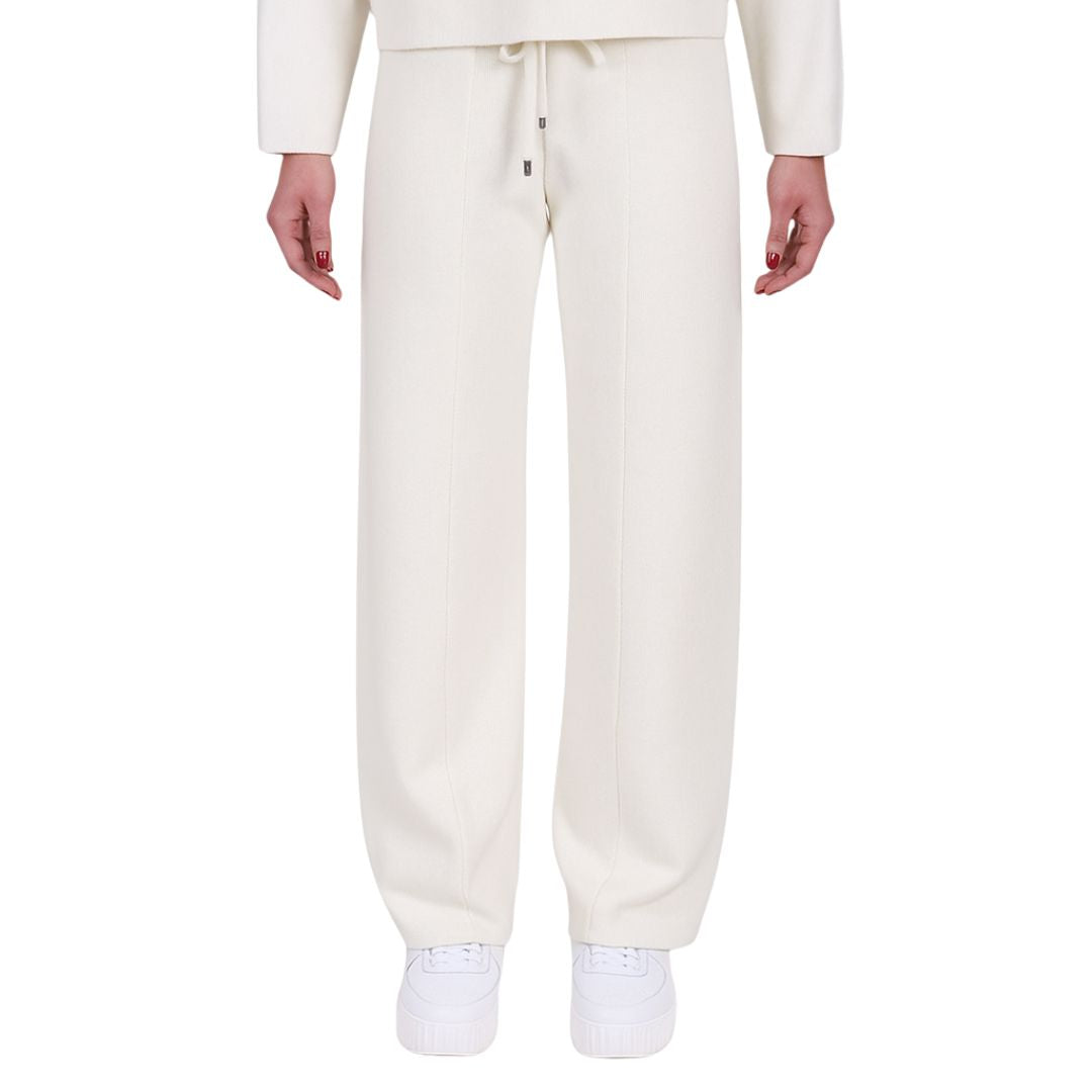 Pantalone donna in maglia con coulisse Made in Italy