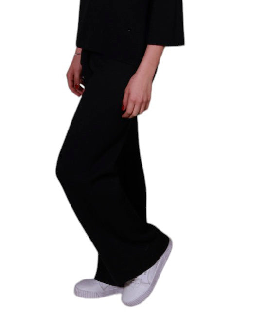 Pantalone donna in maglia con coulisse Made in Italy