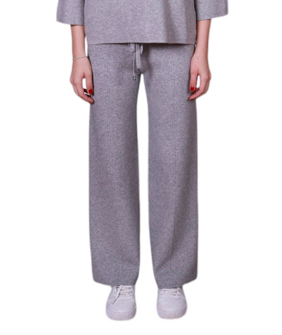 Pantalone donna in maglia con coulisse Made in Italy