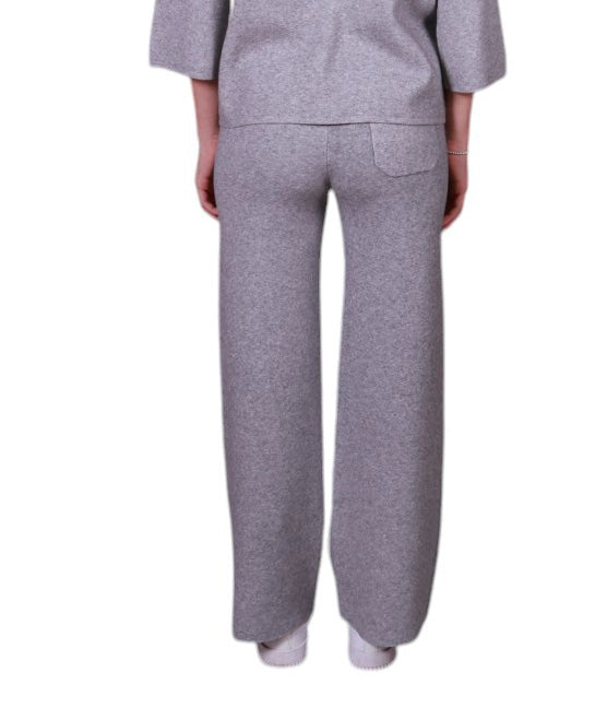 Pantalone donna in maglia con coulisse Made in Italy