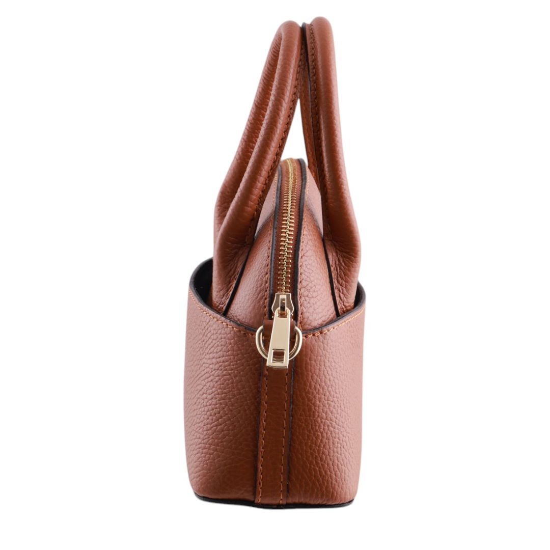Borsa a Mano in Pelle Martellata