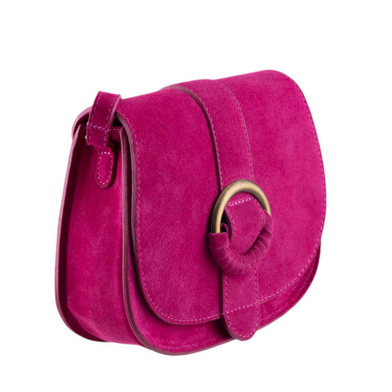 Borsa Boho Chic in Pelle Scamosciata